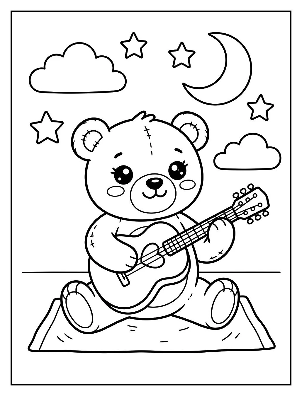 Gitar Çalan Oyuncak Ayı