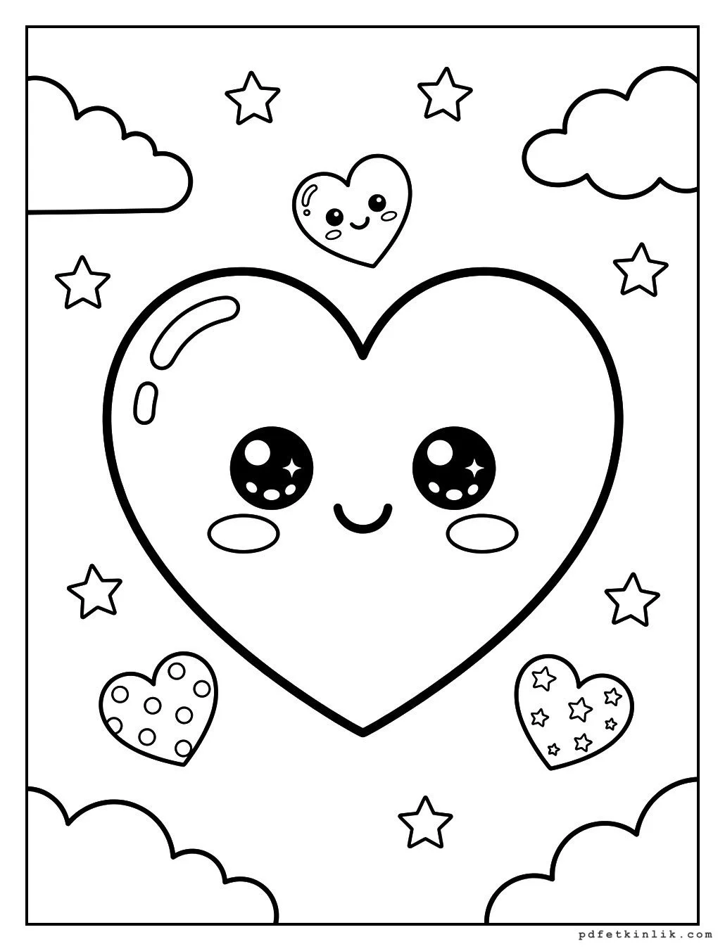 Kawaii Kalp Desenleri