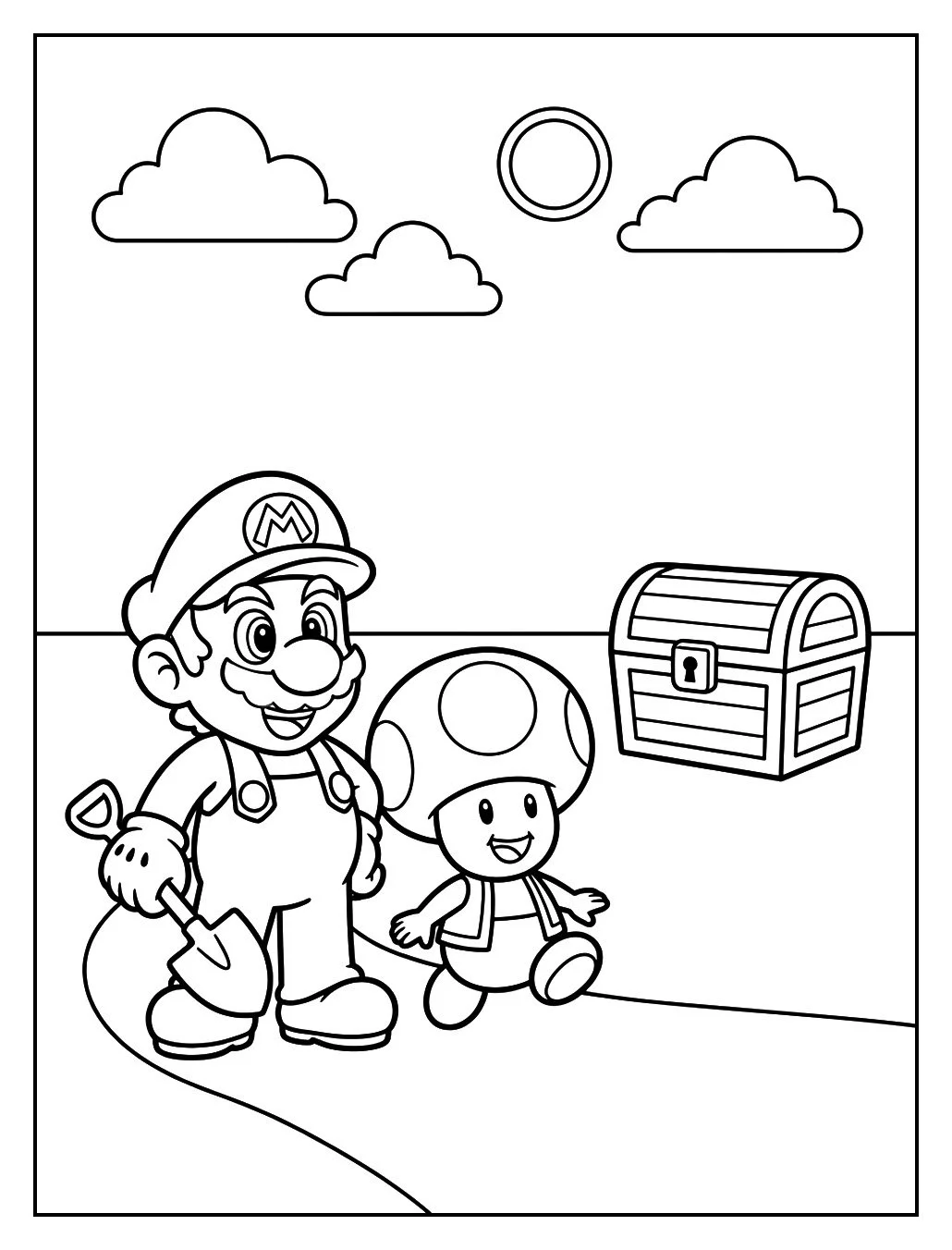 Mario ve Toad ile Hazine Avı