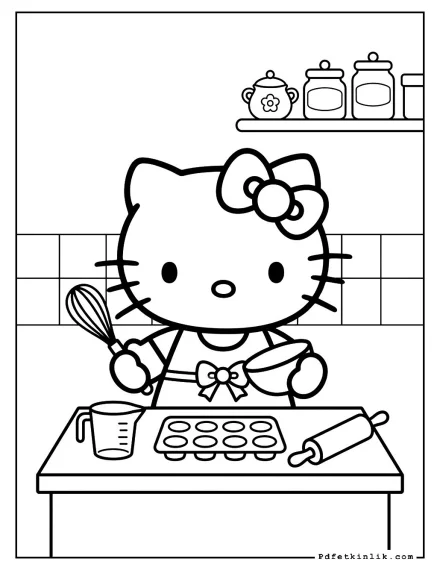 Hello Kitty Pastane Mutfağında