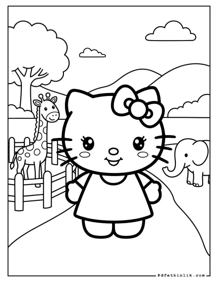 Hello Kitty Hayvanat Bahçesinde