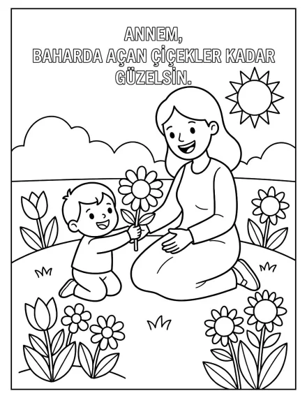 Annem ve Baharın İlk Çiçekleri