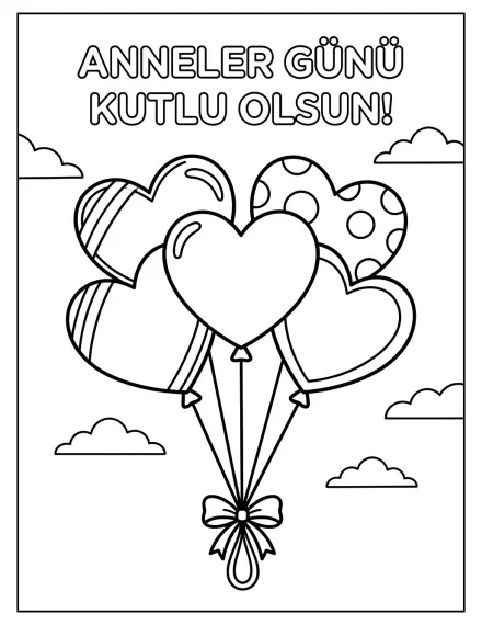 Anneler Gününe Özel Sevgi Balonları