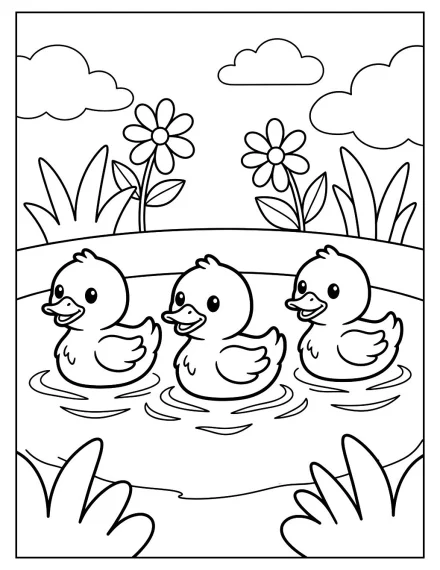 Sevimli Ördek Yavruları