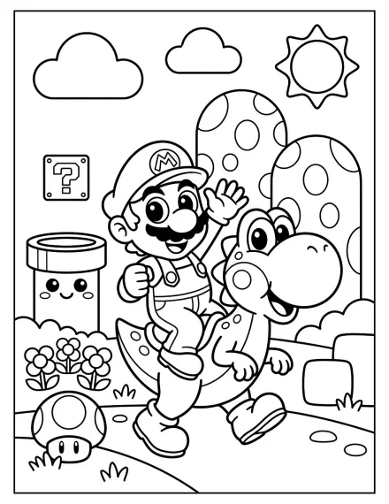 Mario ve Yoshi ile Mantar Krallığı