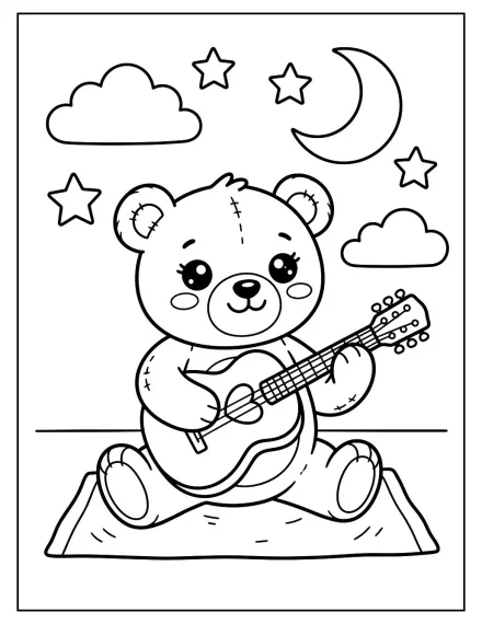 Gitar Çalan Oyuncak Ayı